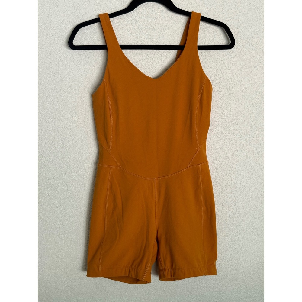 Lululemon Align Bodysuit 8 Inch Inseam Autumn Orange Size 6